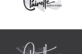 design a unique, creative, and wonderful seafood restaurant logo