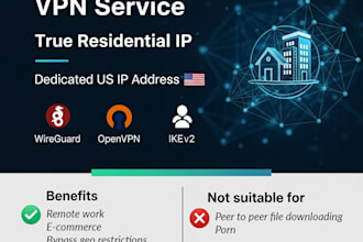 provide a clean, dedicated US IP for remote work and ecommerce