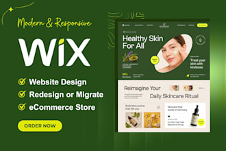 design a responsive wix website or wix website redesign