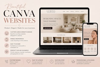 design a beautiful canva website