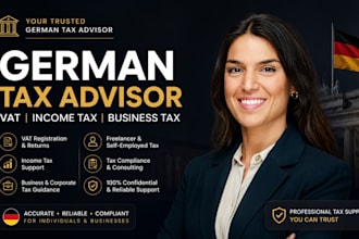 handle german vat, income tax and business tax compliance