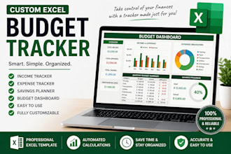 create a professional budget tracker or expense tracker