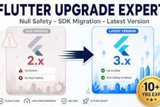 migrate and upgrade your flutter app to latest version