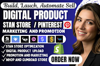 setup stan store, esty, pinterest, stan store marketing, stan store promotion