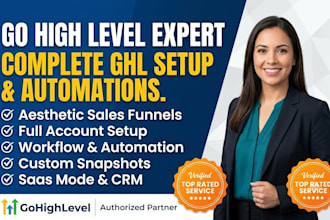 setup a flawless gohighlevel pipeline, workflows, and custom snapshots