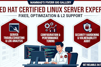 fix linux server issues, configure red hat
