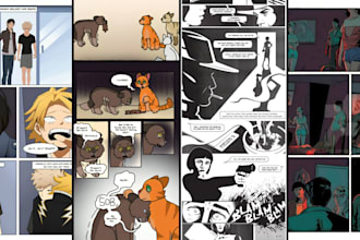 do retro vintage comic book illustration anime manga light graphic novel relumi