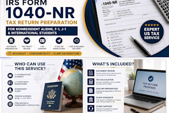 prepare and efile your irs form 1040nr US nonresident tax return