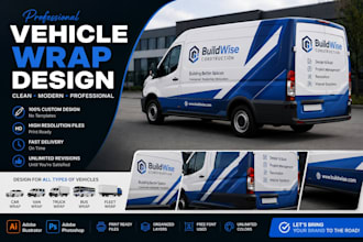 design a custom car, van, truck, or vehicle wrap