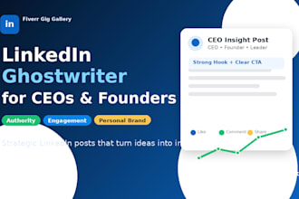 be your linkedin ghostwriter for ceos and founders