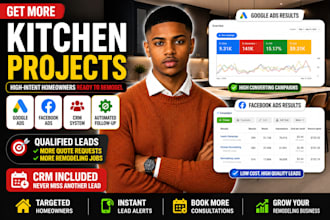 generate kitchen remodeling leads kitchen remodel marketing contractor leads, fb