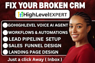 audit, fix, and optimize your broken gohighlevel CRM, automation, and workflows