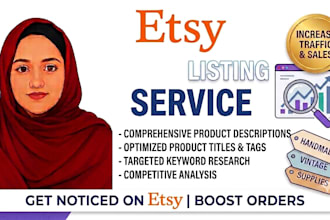 create SEO etsy product listings that rank