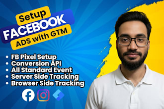 setup capi for facebook ads with GTM and ga4 server side tracking