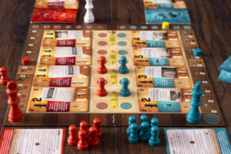 design a professional custom board game for print and kickstarter