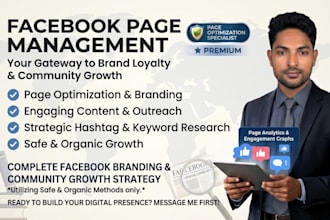 be your expert facebook page manager for organic growth
