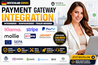 integrate deutsch klarna mollie paypal commerce stripe payment gateway fix bug