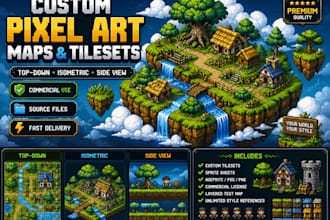 create pixel art map and tilesets for your game