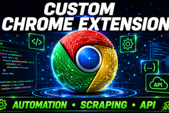 develop custom chrome extension for automation and web app
