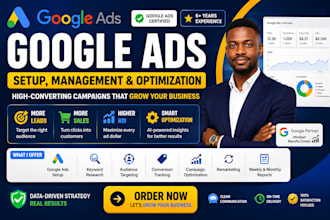 setup and manage google ads PPC campaigns