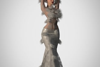 design ethereal 3d couture dresses in clo 3d