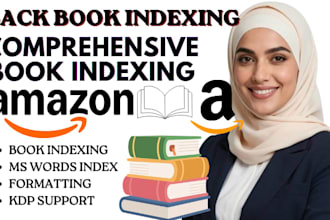 create a professional book index or back of book indexing in 24 hours