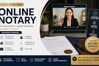 provide UK usonline notary public, remote notarization, documents usps form 1583