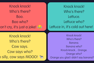 create hilarious jokes, riddles for kids and family
