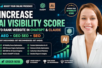 increase ai visibility score to rank website in chatgpt claude with aeo geo seo