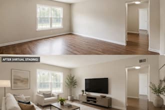 do real estate virtual staging and home digital staging service