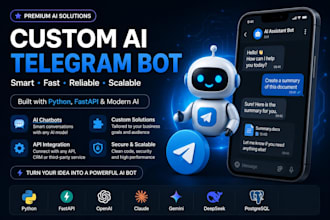 develop a custom ai telegram bot using python