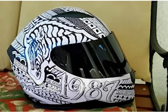 design the helmet you want for moto, f1 or karting