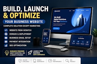 build, launch critical half of your business website