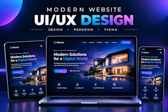design or redesign a modern website UI UX in figma