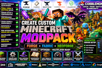 create custom minecraft modpack forge fabric neoforge server setup cobblemon