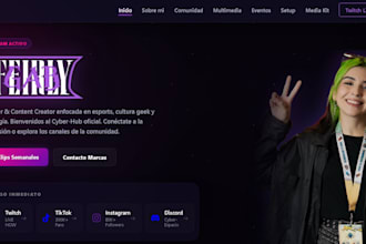 design a professional link in bio landing page for your brand