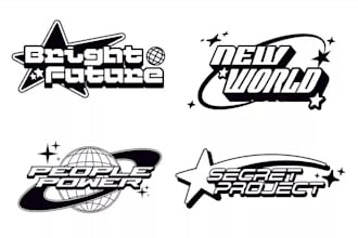 design custom y2k logo for your streetwear brand