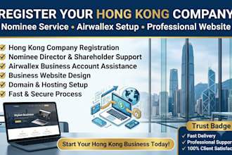 register hong kong company with nominee, airwallex and website