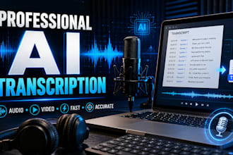 transcribe audio and video to text using ai
