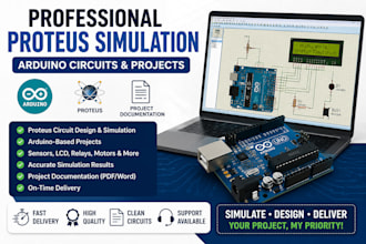 create proteus circuit simulations, and project documentation