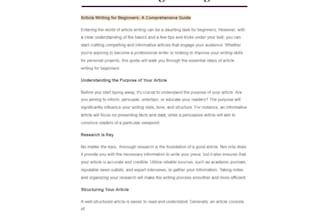 write lifestyle article and blog post