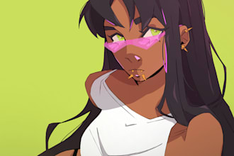 digitally illustrate a character