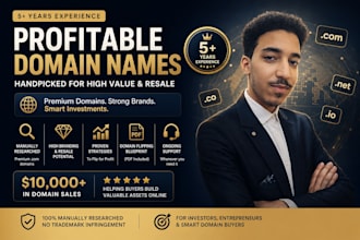 find premium domains to sell for passive income