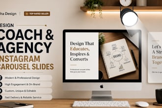 design coach and agency instagram carousel slides