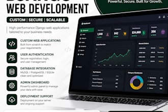 a custom django web application