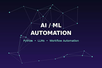 build ai ml automation solutions using python and llms