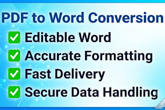 convert PDF to word with accurate formatting