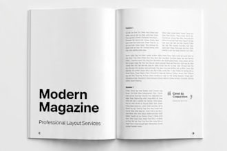 design magazine layout and flyer design for you