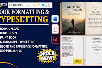 format, upload, resize, fix rejected book cover, manuscripts ebook, book for KDP