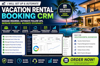 set up and automate vacation rental booking CRM